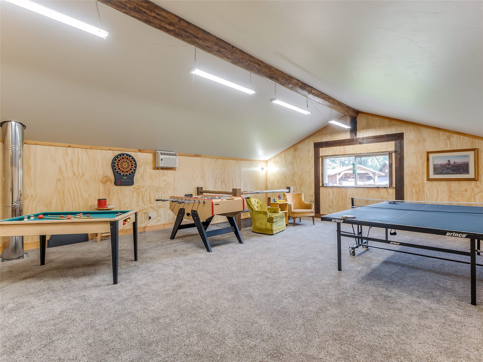 556 Windy Acres Drive, Columbia Falls, MT 59912 Barn Upper Game Room