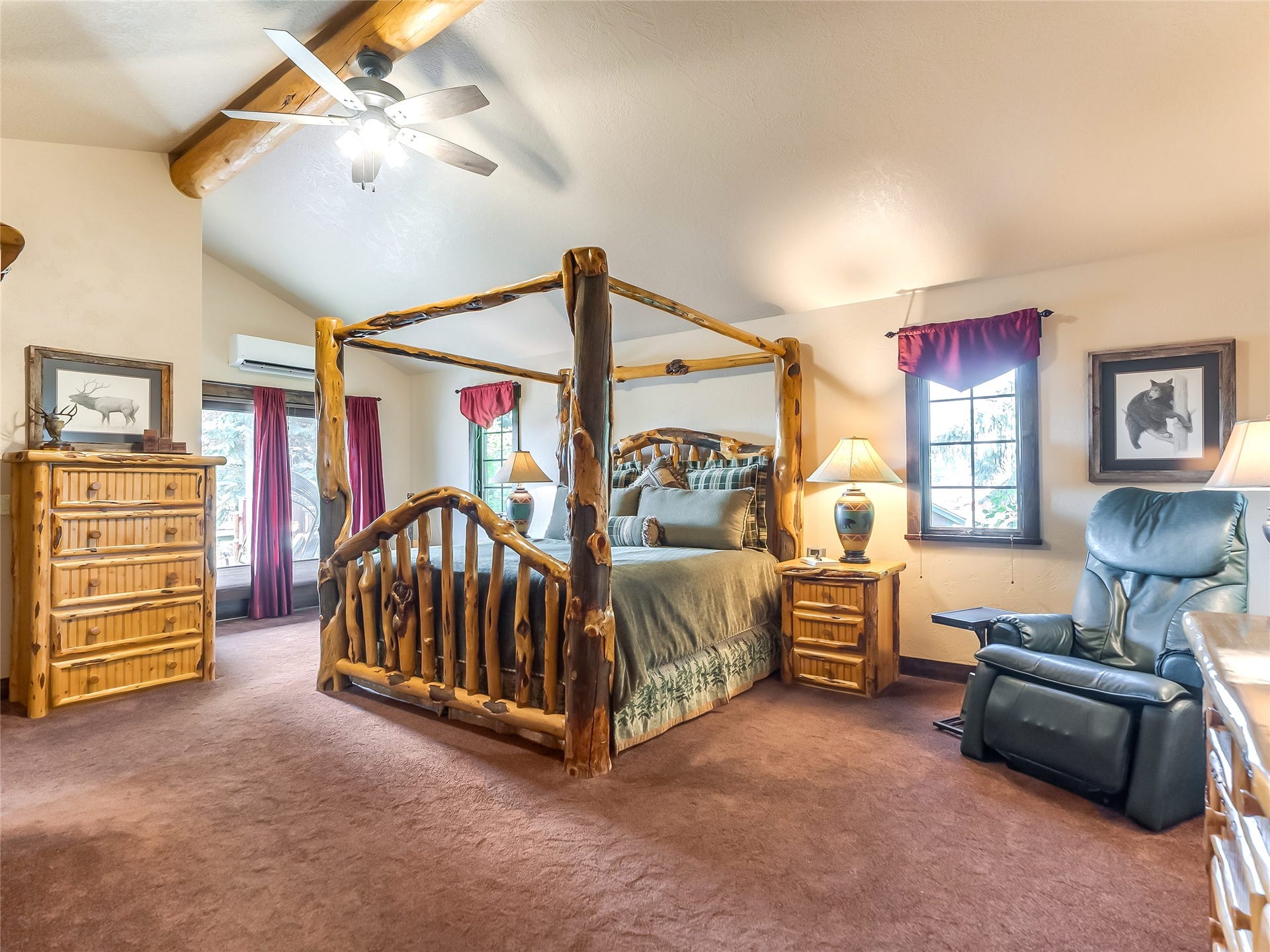556 Windy Acres Drive, Columbia Falls, MT 59912 Main Home Master Bedroom