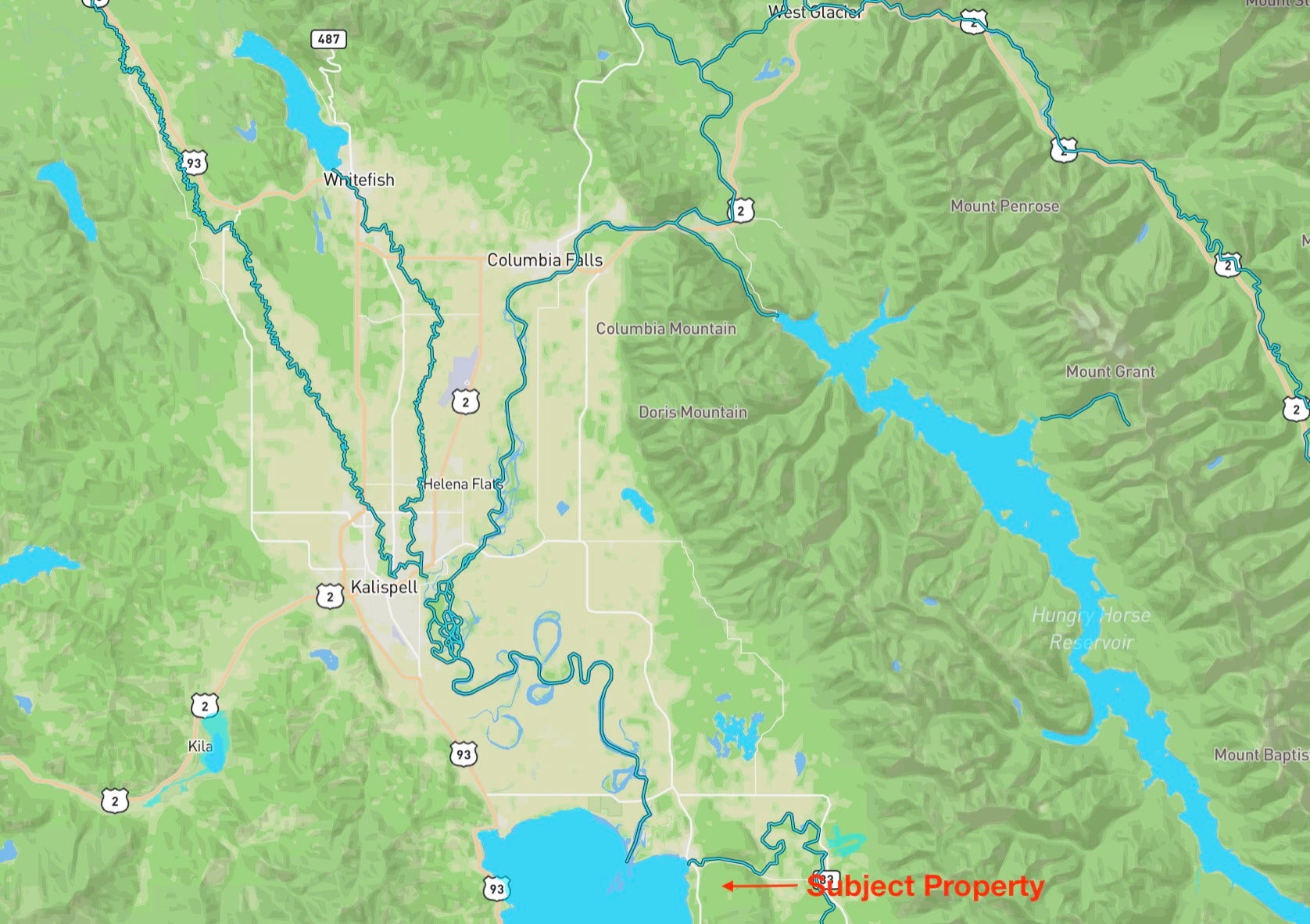 375 Ranch Road, Bigfork, MT 59911 Area Map