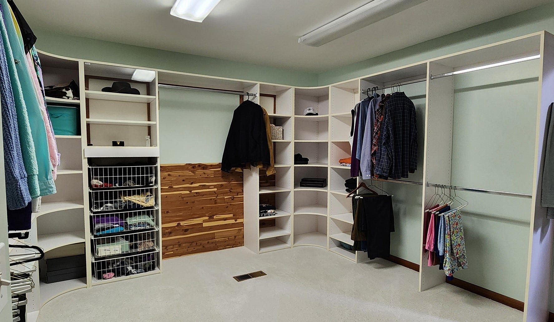 Walk-in Closet is a room of its own.
