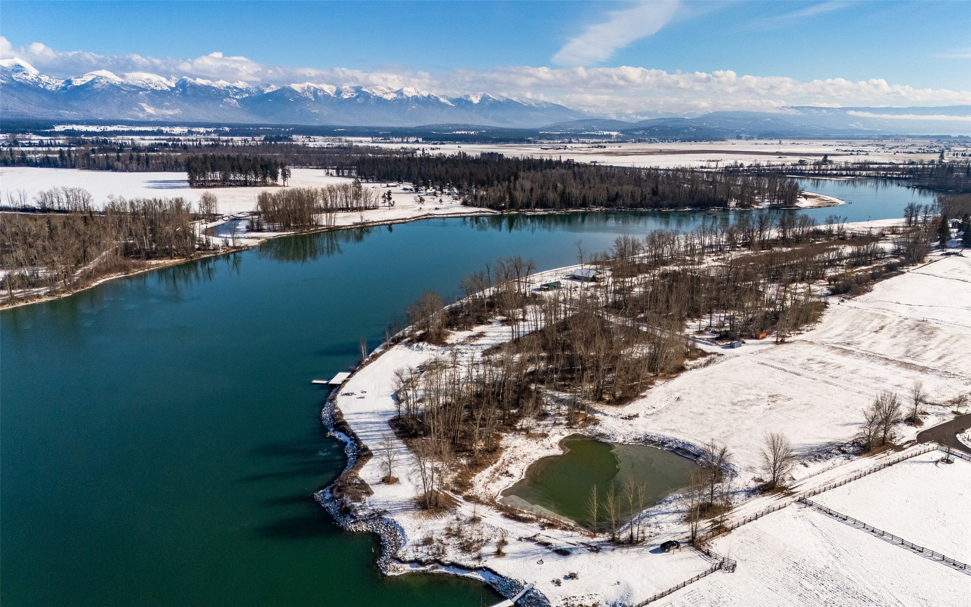 905 Wagner Lane, Kalispell, MT 59901 Aerial of property/frontage and view