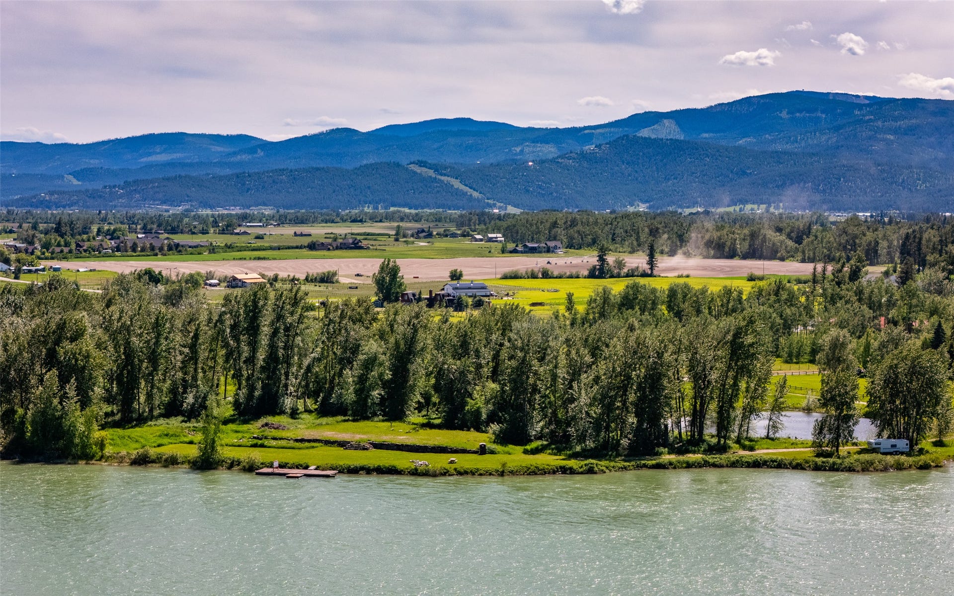 905 Wagner Lane, Kalispell, MT 59901 View of property from river