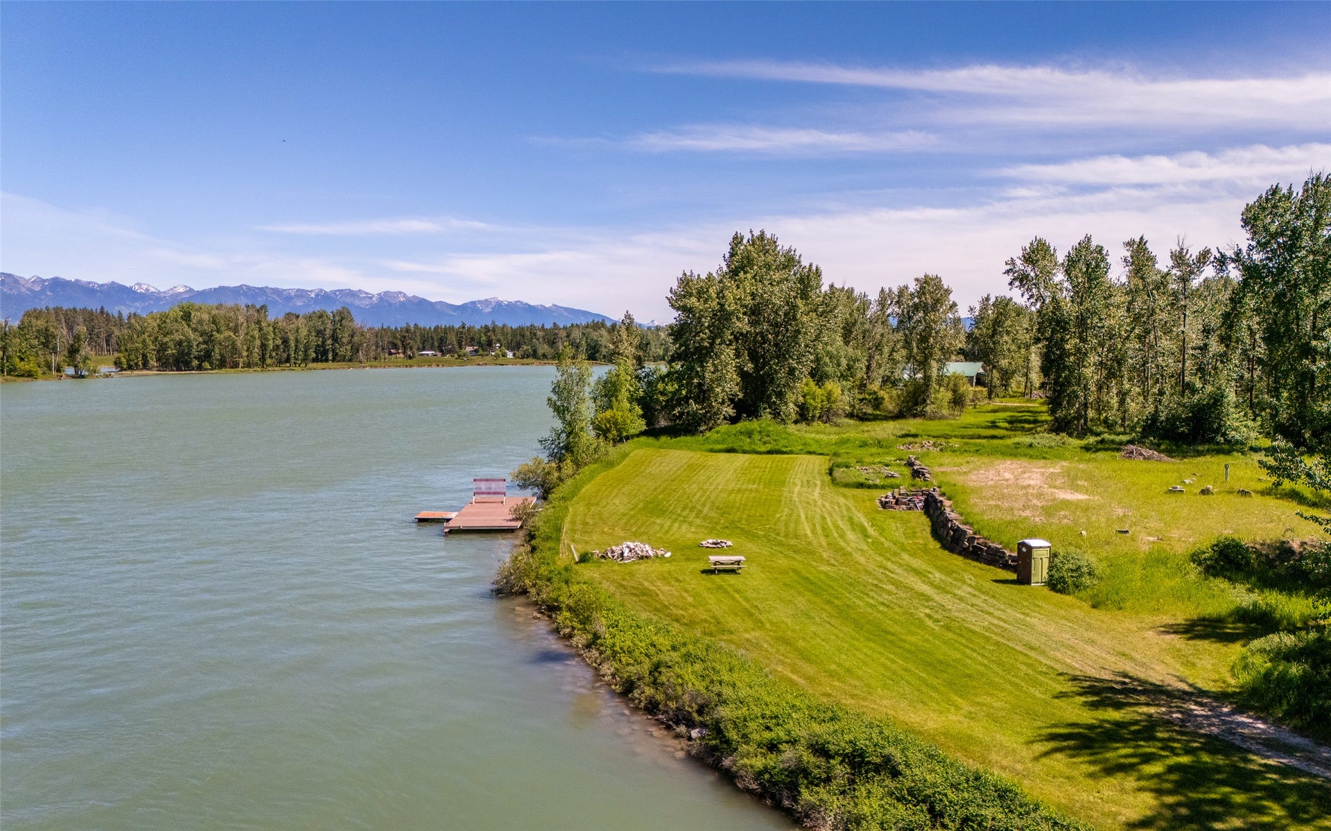 905 Wagner Lane, Kalispell, MT 59901 View of dock and building pad