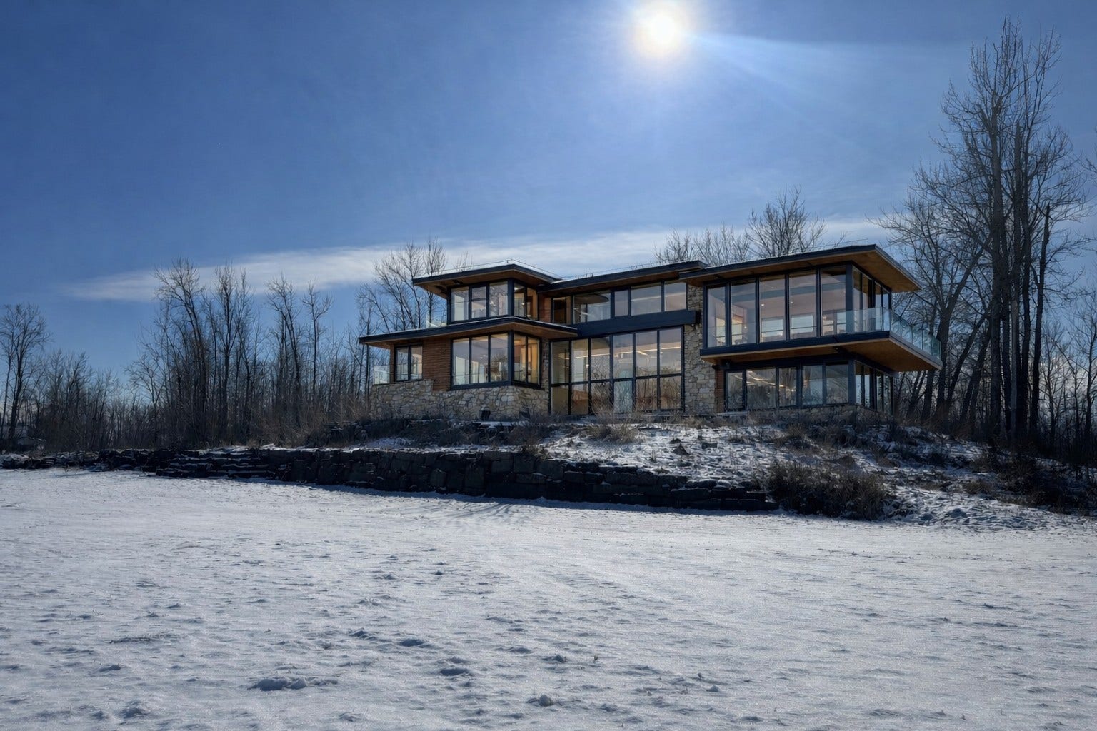 905 Wagner Lane, Kalispell, MT 59901 Disclaimer: Images shown are AI-generated renderings for illustrative purposes only and do not depict an existing structure on the property. They are intended to provide inspiration only. Buyers should verify all building possibilities with appropriate professionals and local authorities.