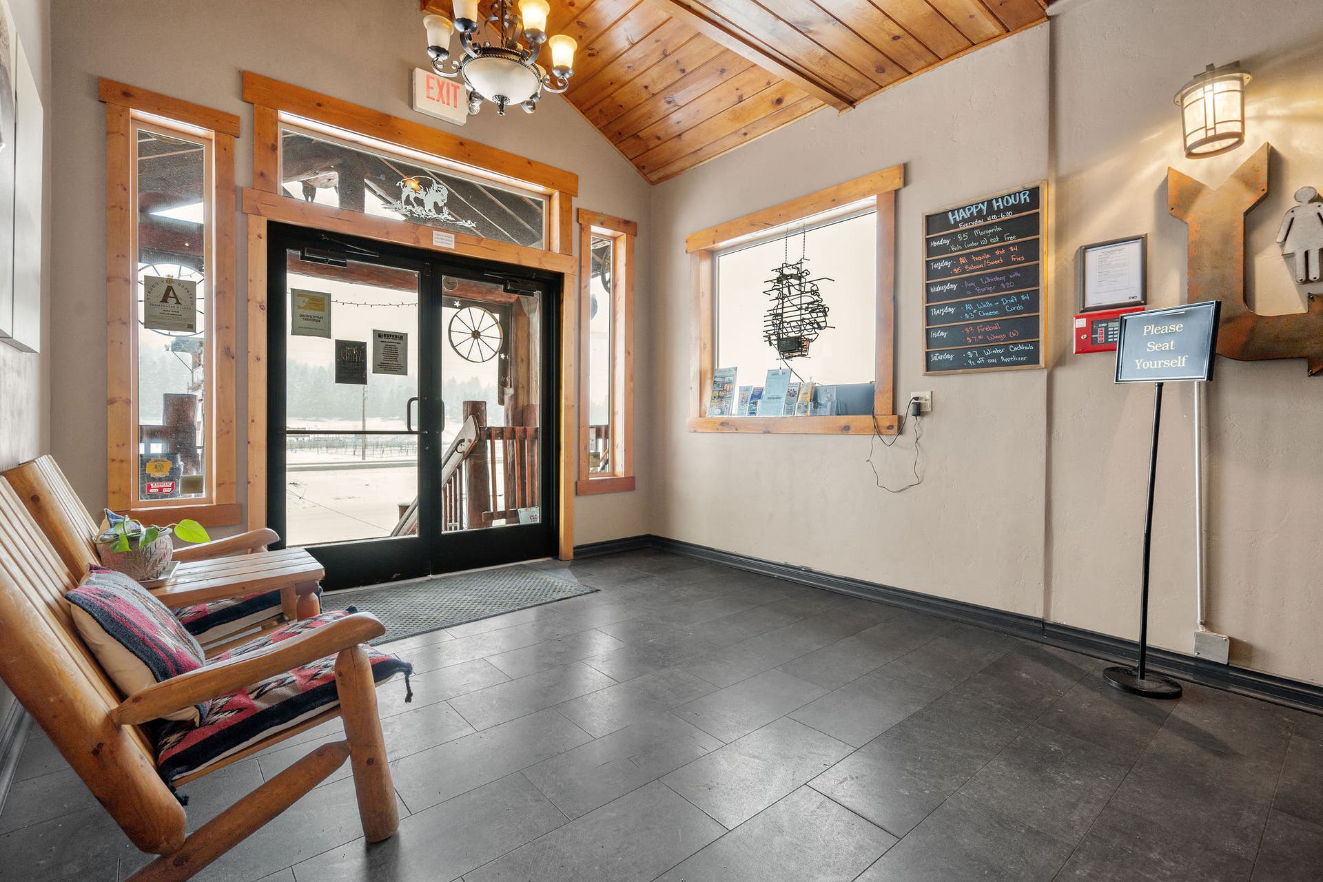 5 Swan Way, Bigfork, MT 59911 Entrance - The Buffalo Saloon, Casino, Grill and Lodge.