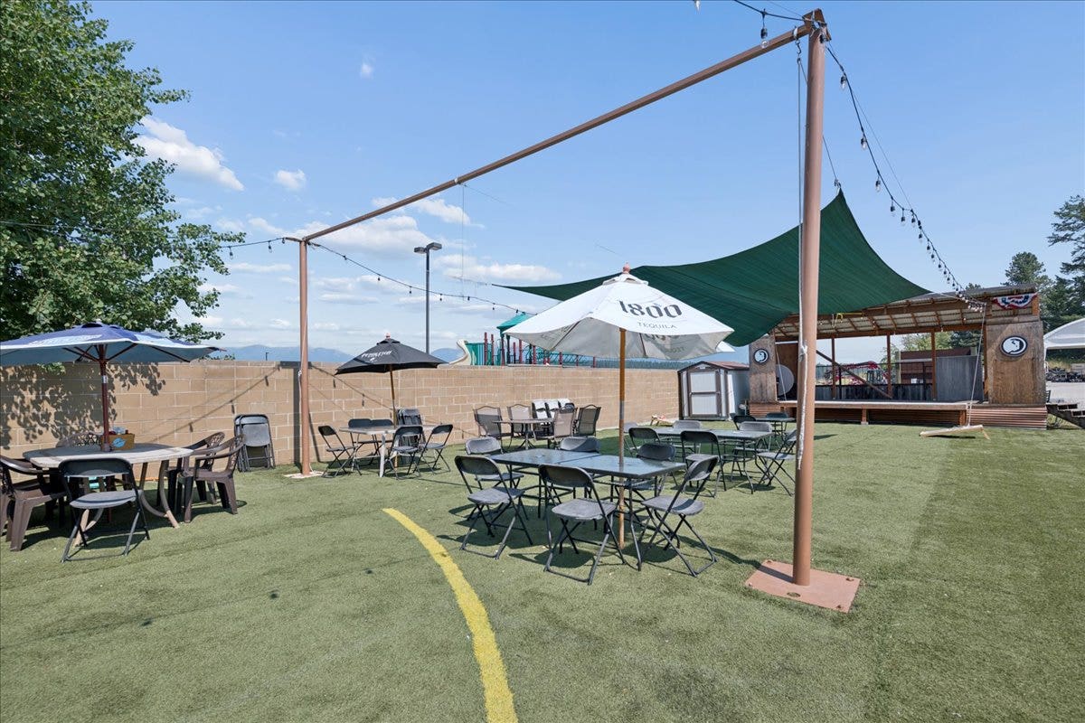 5 Swan Way, Bigfork, MT 59911 Patio - The Buffalo Saloon, Casino, Grill and Lodge.