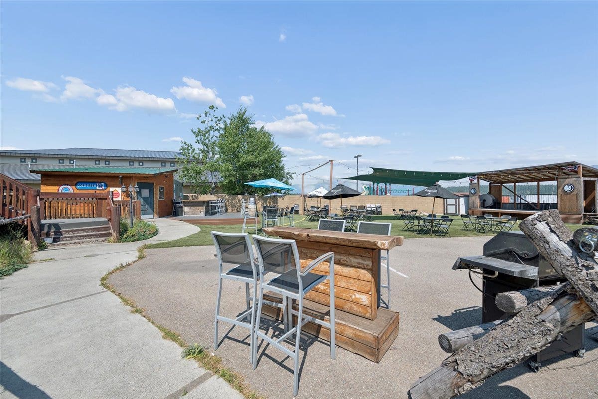 5 Swan Way, Bigfork, MT 59911 Patio - The Buffalo Saloon, Casino, Grill and Lodge.