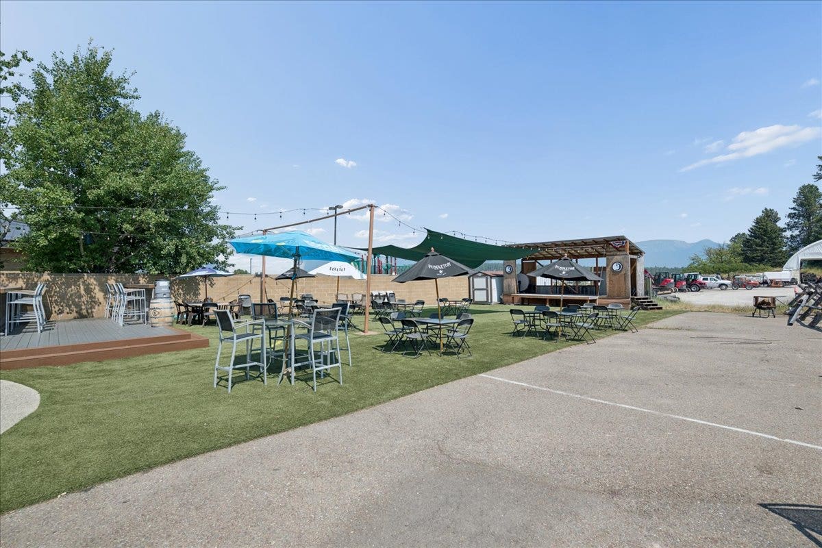 5 Swan Way, Bigfork, MT 59911 Patio - The Buffalo Saloon, Casino, Grill and Lodge.