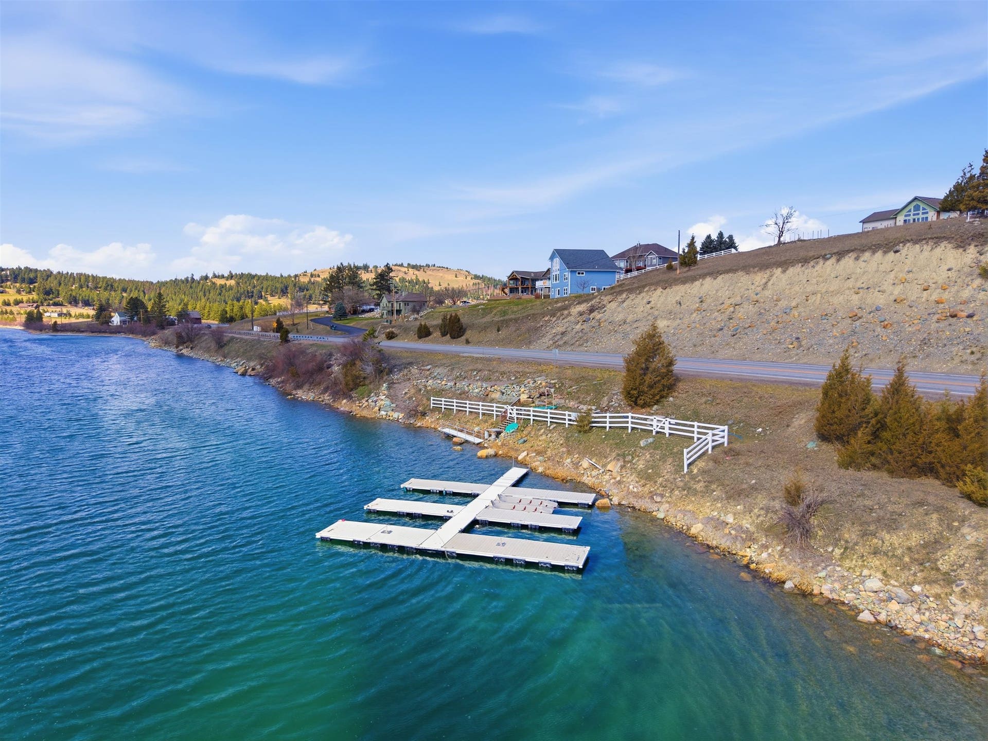 45 Roybals Way, Kalispell, MT 59901 Aerial view of a large body of water