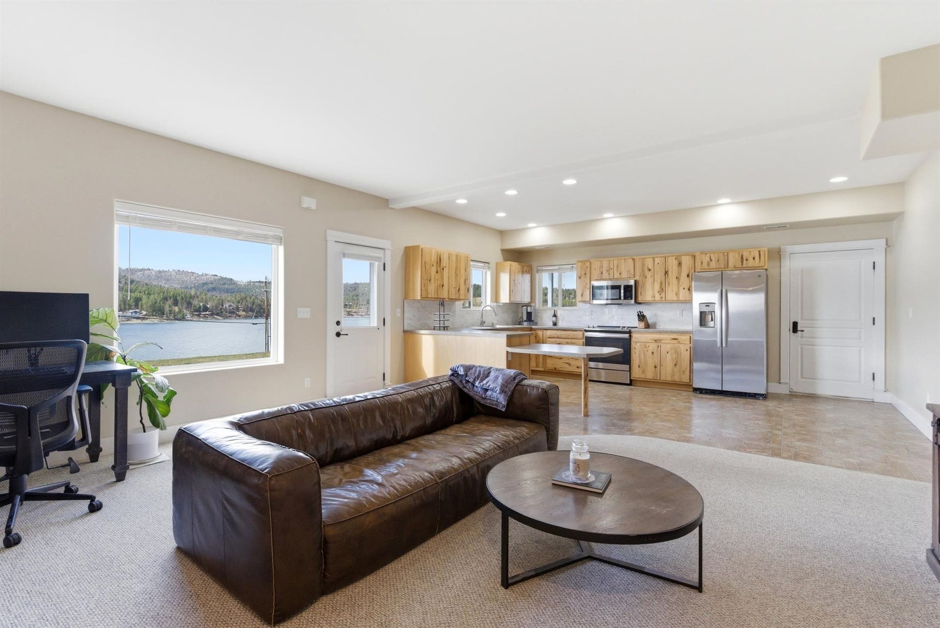 45 Roybals Way, Kalispell, MT 59901 Living area featuring recessed lighting and baseboards