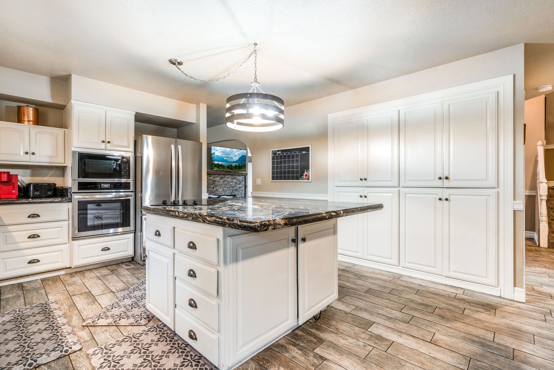 163 Crestview Drive, Bigfork, MT 59911 Ample storage is provided by a wall of built-in pantry cabinets