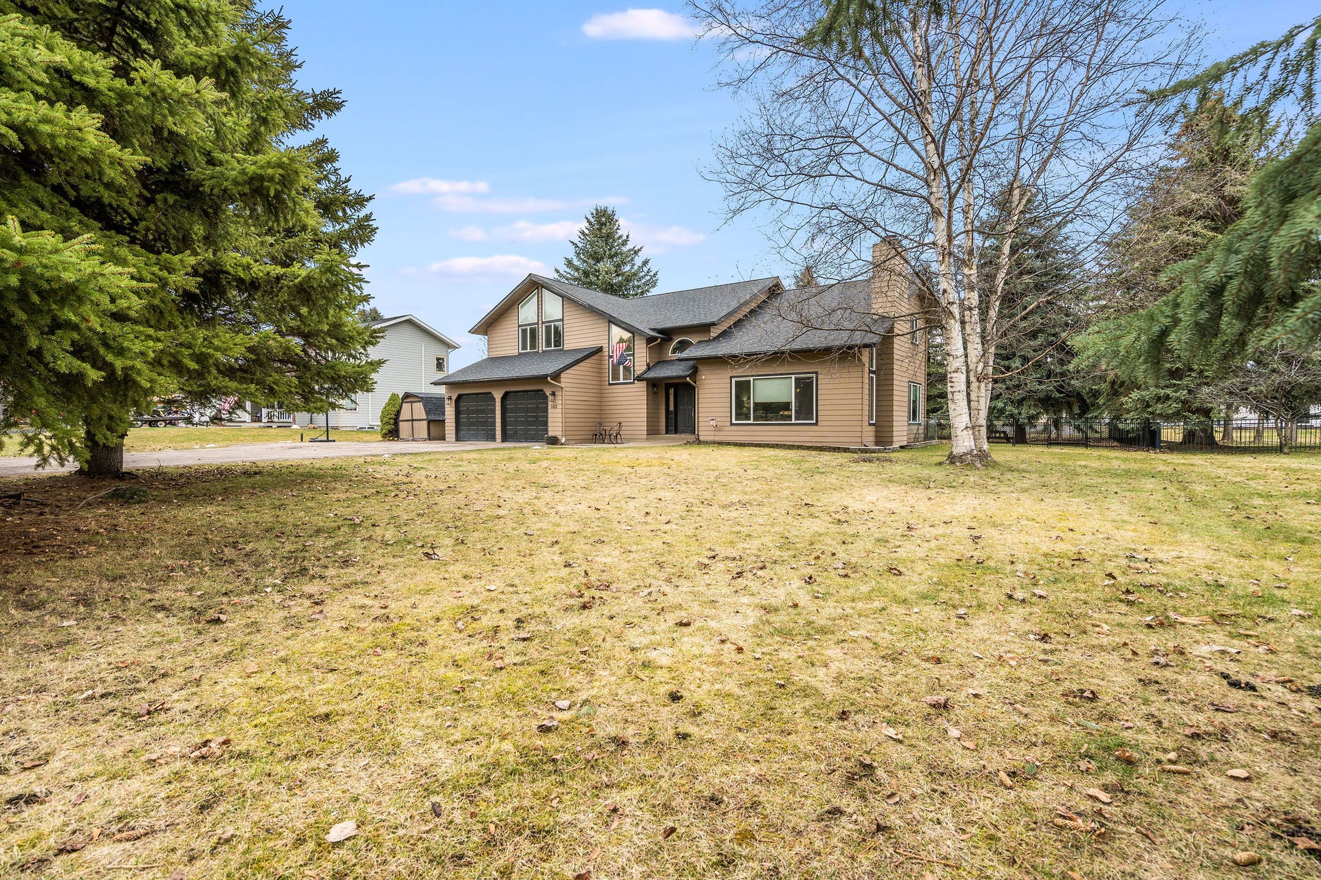 163 Crestview Drive, Bigfork, MT 59911 Situated on a spacious 0.46 acre lot with mature landscaping, this property offers curb appeal and privacy