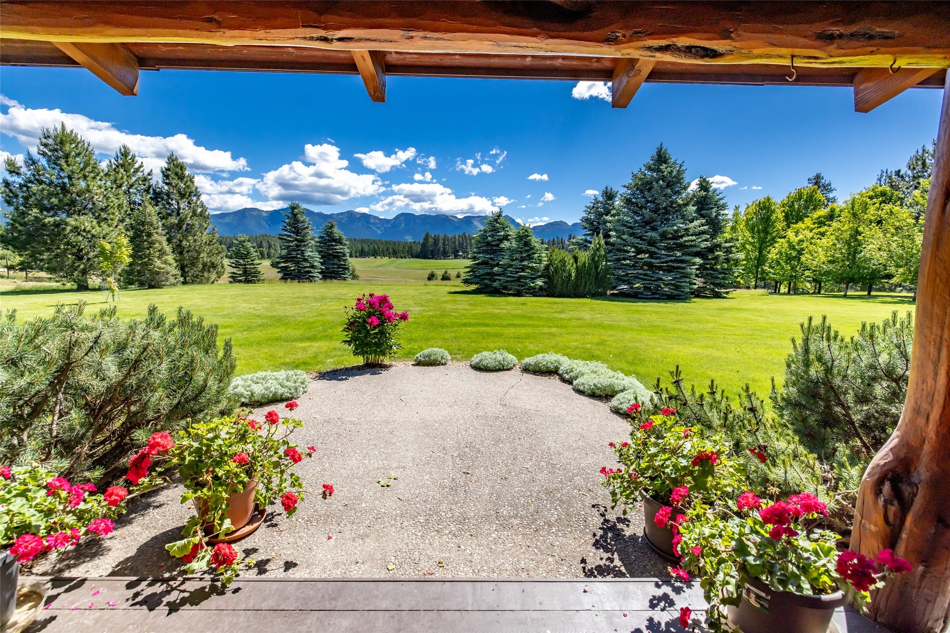 182 Moondance Trail, Bigfork, MT 59911 Front porch views