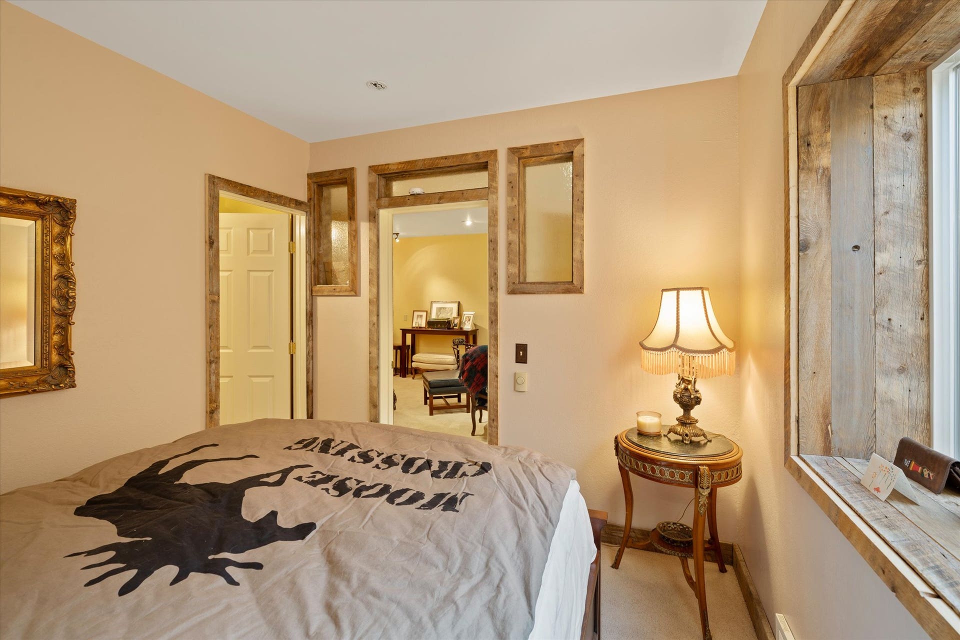 182 Moondance Trail, Bigfork, MT 59911 Lower level bedroom with outside egress