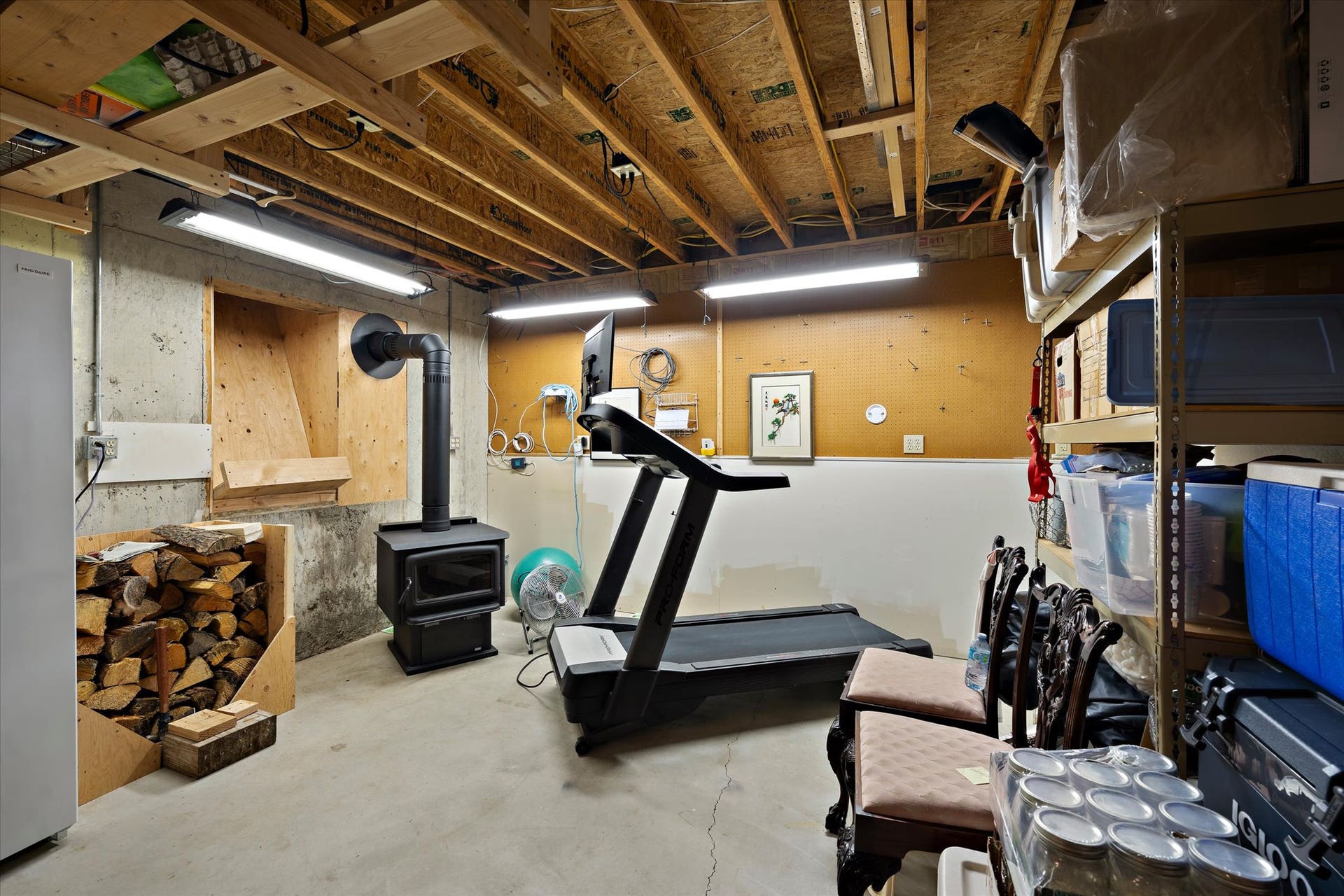 182 Moondance Trail, Bigfork, MT 59911 Below grade storage and bonus area.