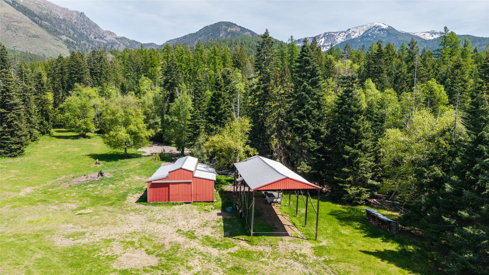 13034 Red Owl Trail, Bigfork, MT 59911 30 x 40 Barn & 24 x 60 Hay, RV or Boat Storage