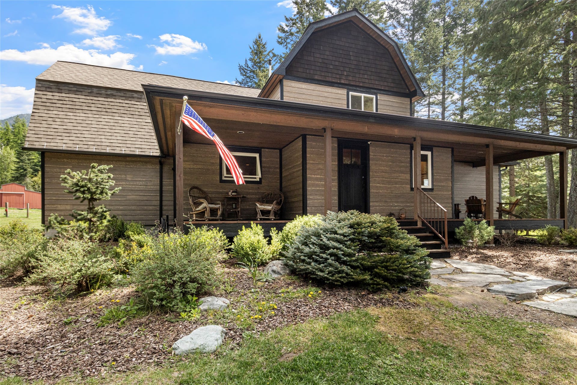 13034 Red Owl Trail, Bigfork, MT 59911 Front of Home