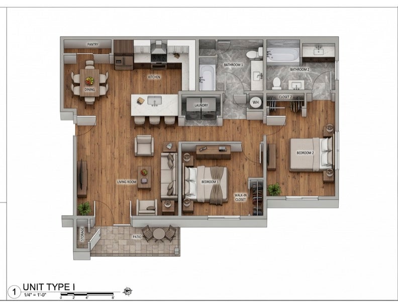 101 Village Loop, #102 NE, Kalispell, MT 59901 New Kalispell Condo Units - 2 Bed / 2 Bath Floorplans
