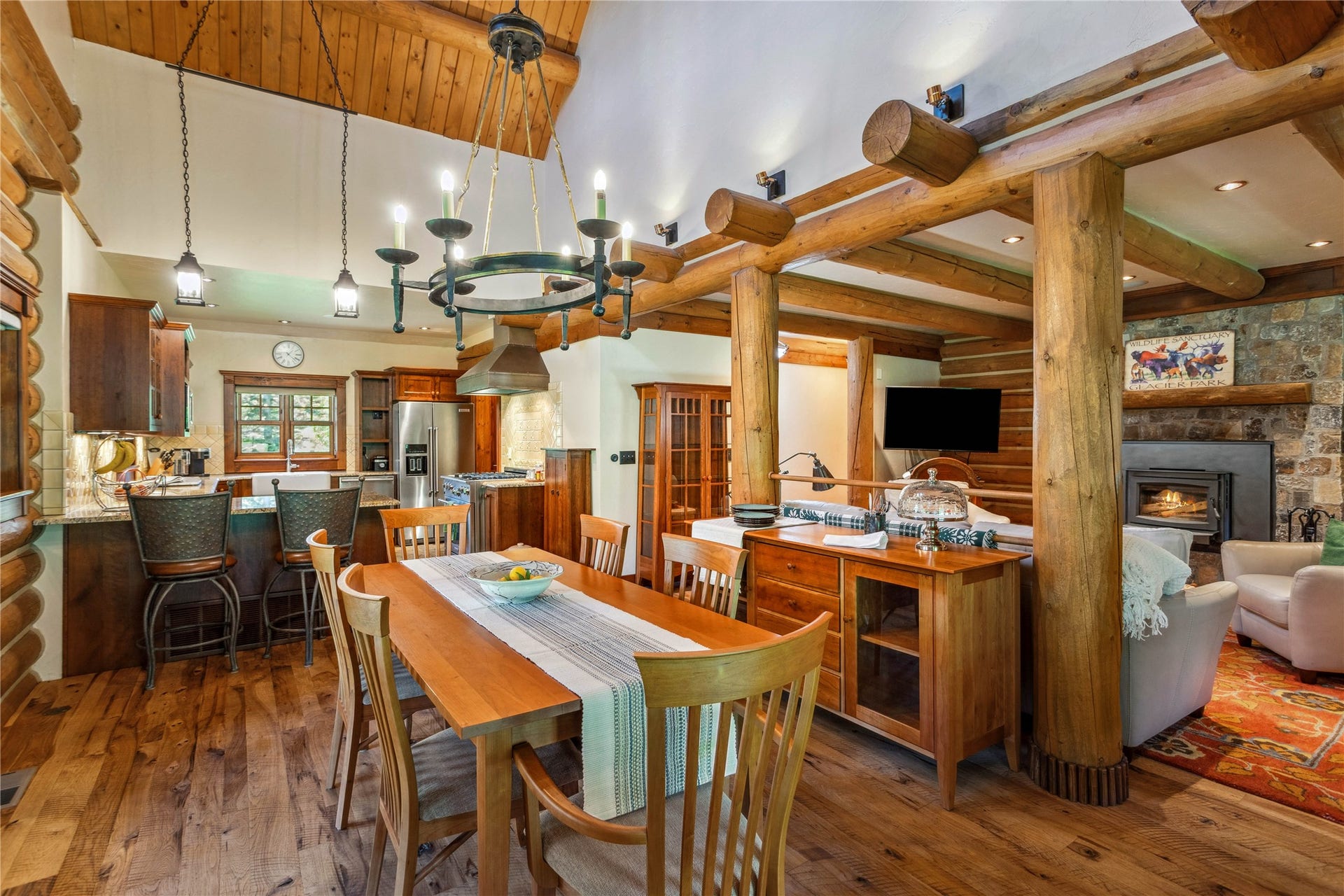 12284 Cygnet Way, Bigfork, MT 59911 Dining area open to the kitchen...