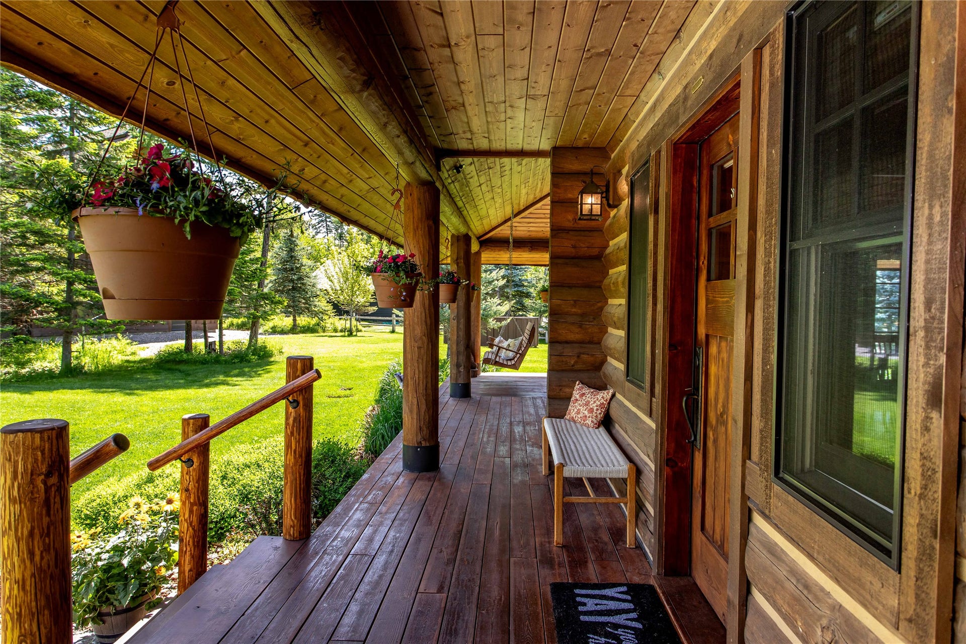 12284 Cygnet Way, Bigfork, MT 59911 Covered, tongue and groove, wraparound porch