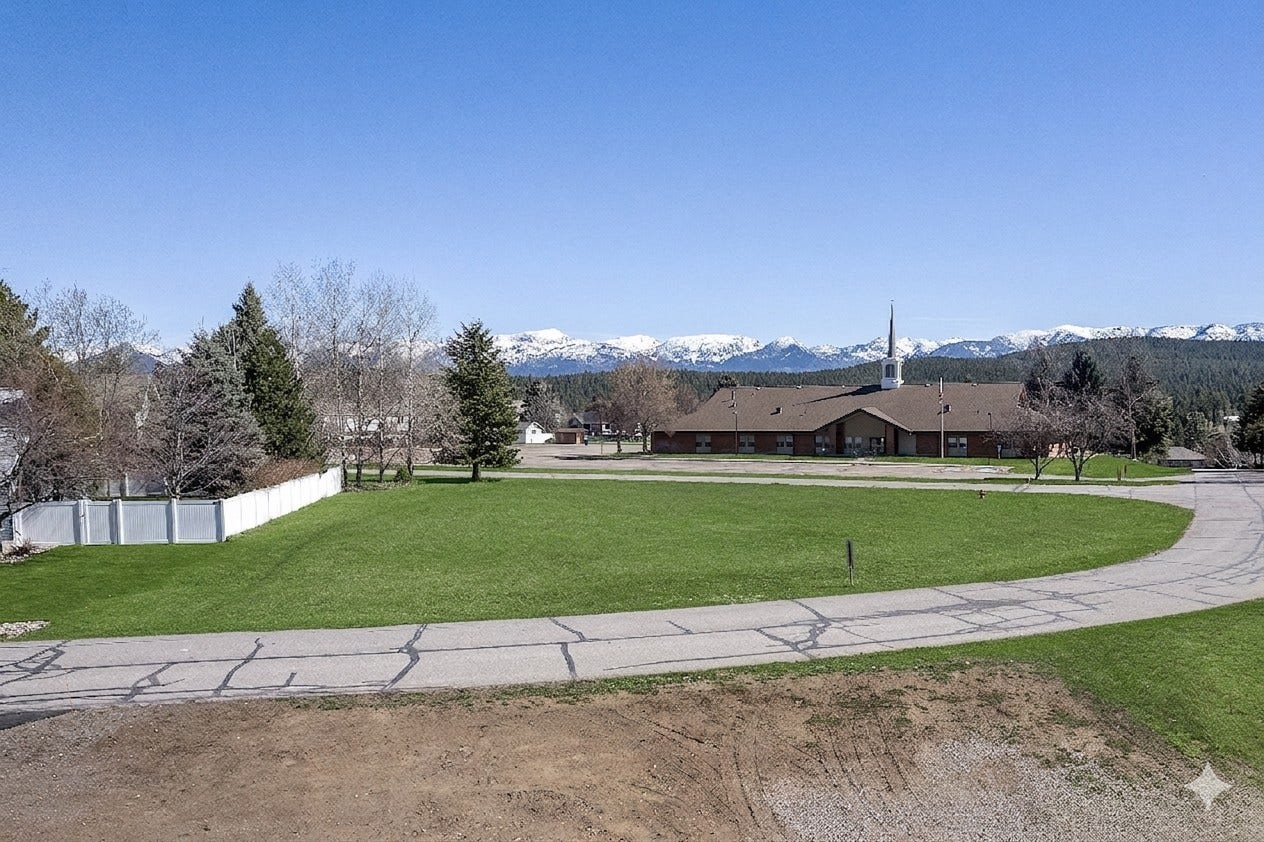 132 N Crestview Terrace, Bigfork, MT 59911 Ariel from West looking East towards Swan Range views