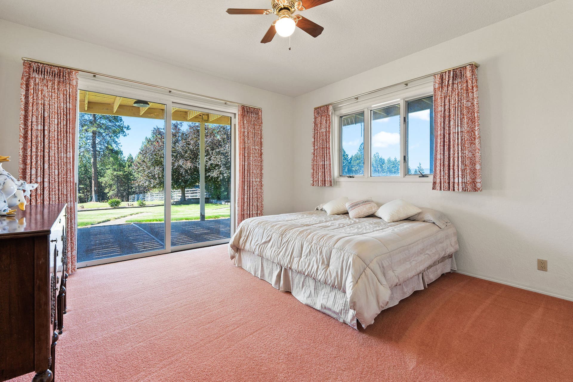 33676 Hilltop Terrace, Bigfork, MT 59911 East bedroom - exterior access to lower patio