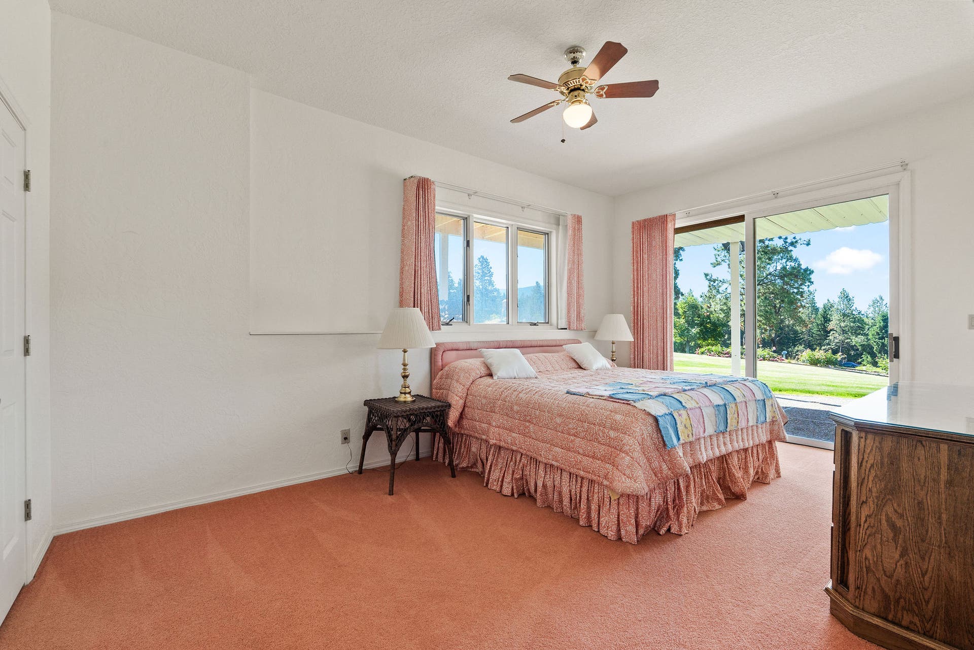 33676 Hilltop Terrace, Bigfork, MT 59911 West Bedroom - exterior access to lower patio