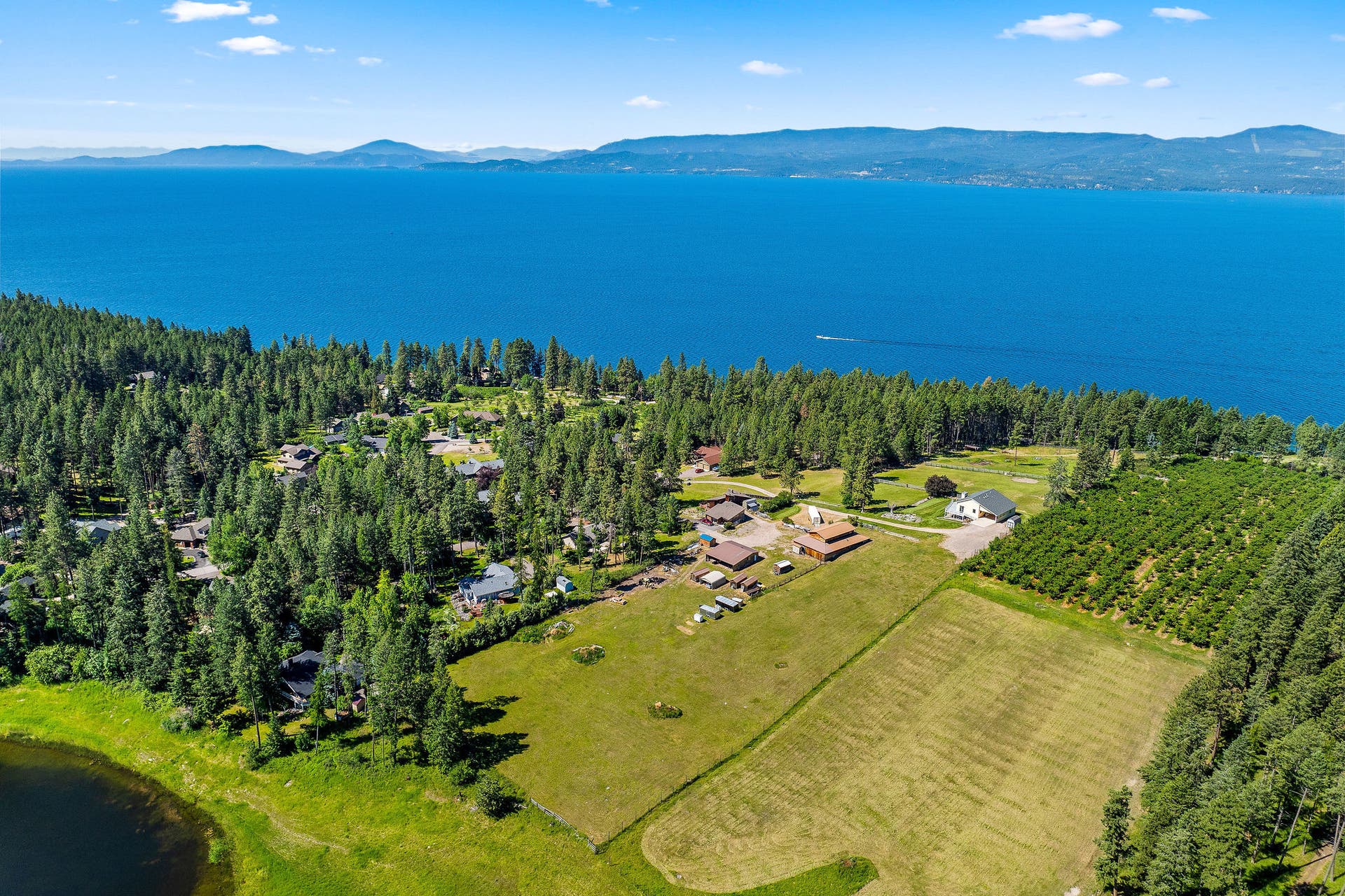 33676 Hilltop Terrace, Bigfork, MT 59911 Many outbuildings