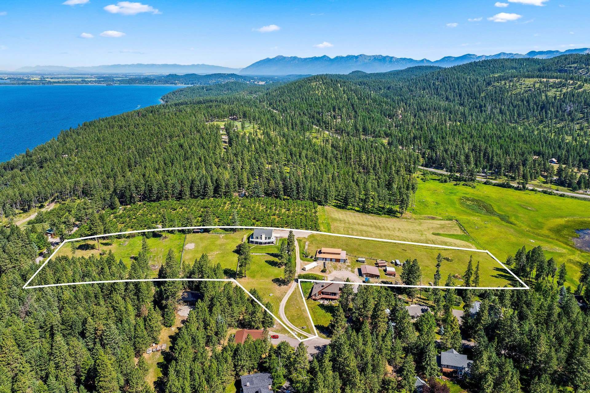 33676 Hilltop Terrace, Bigfork, MT 59911 Parcel lines