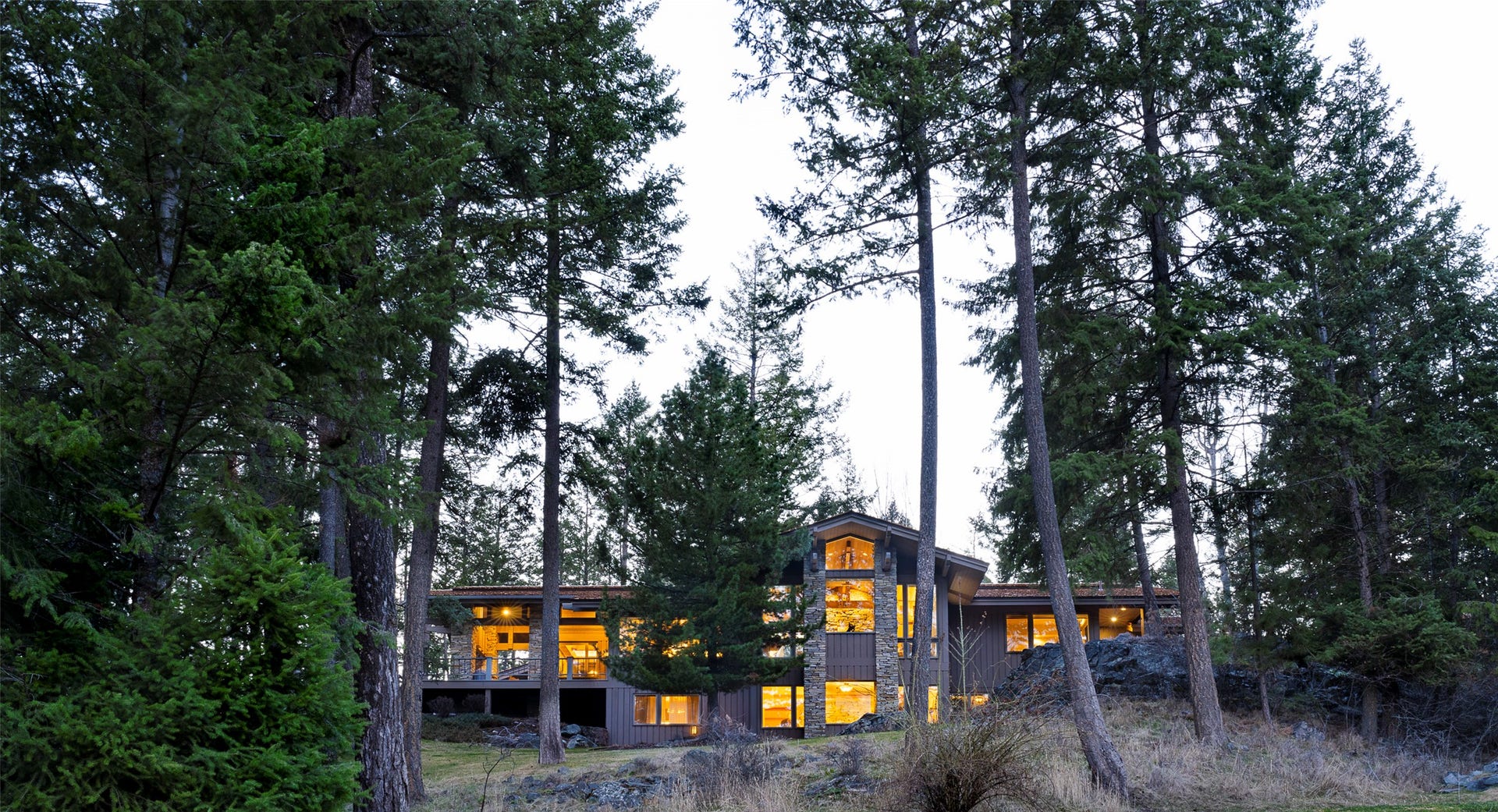 137 & 133 Eagle Bend Drive, Bigfork, MT 59911 Privately situated in the pines with beautiful views