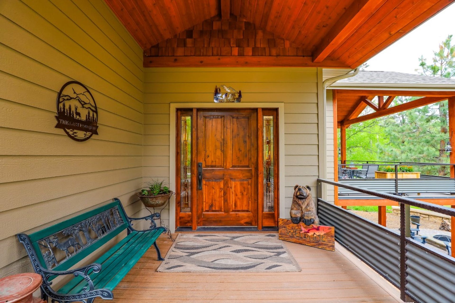 110 Conifer Lane, Bigfork, MT 59911 Entrance to property featuring a deck