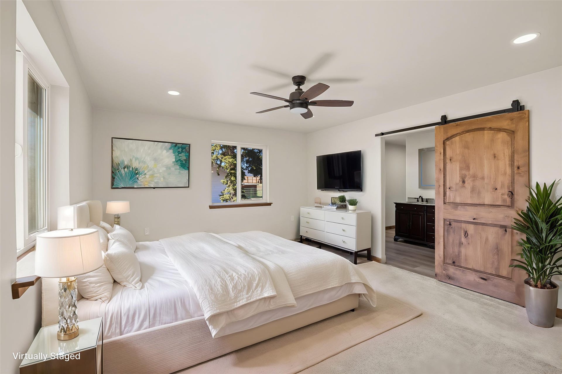 Virtually Staged Bedroom 1