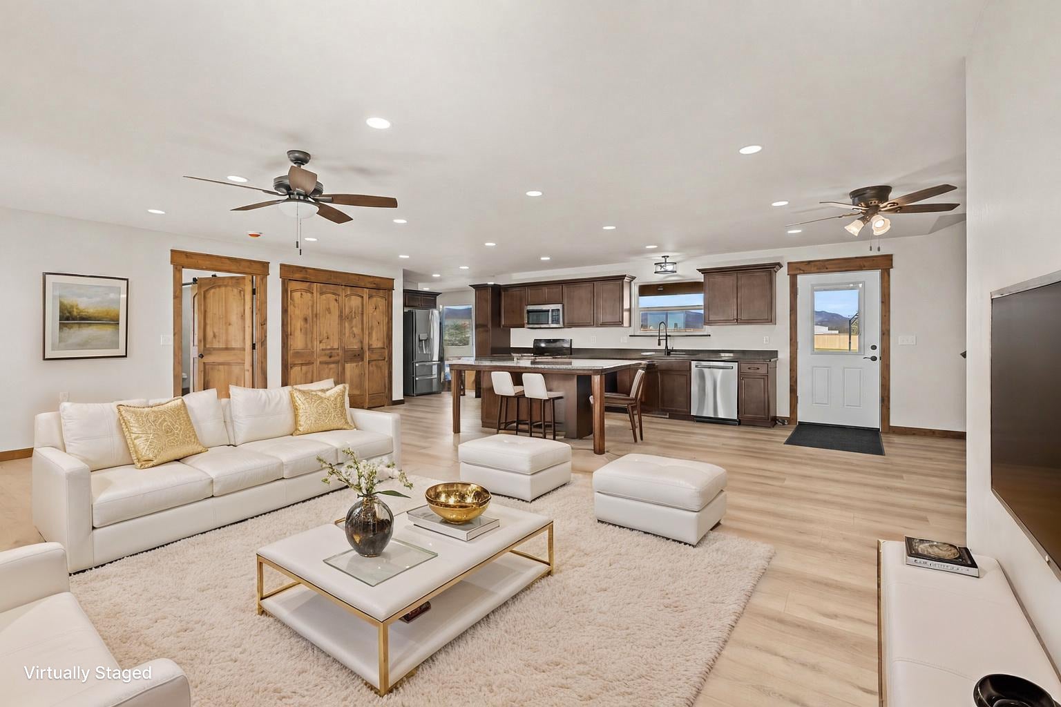 Virtually Staged Living Room