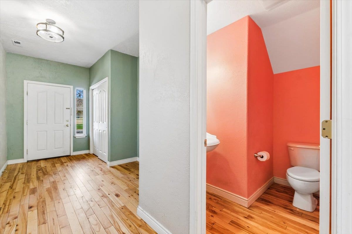 108 Sunrise Terrace, #D, Bigfork, MT 59911 Front entry and half bathroom