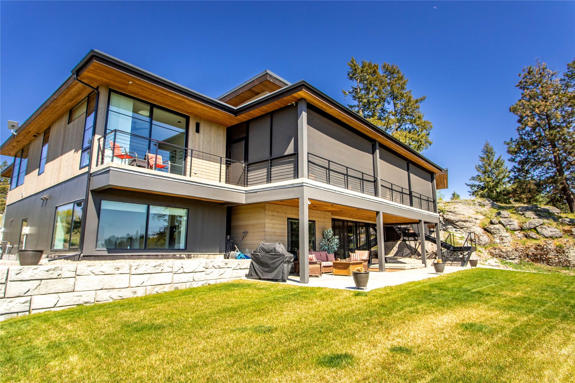 48 Eagle Rock Drive, Bigfork, MT 59911 Rear of Home
