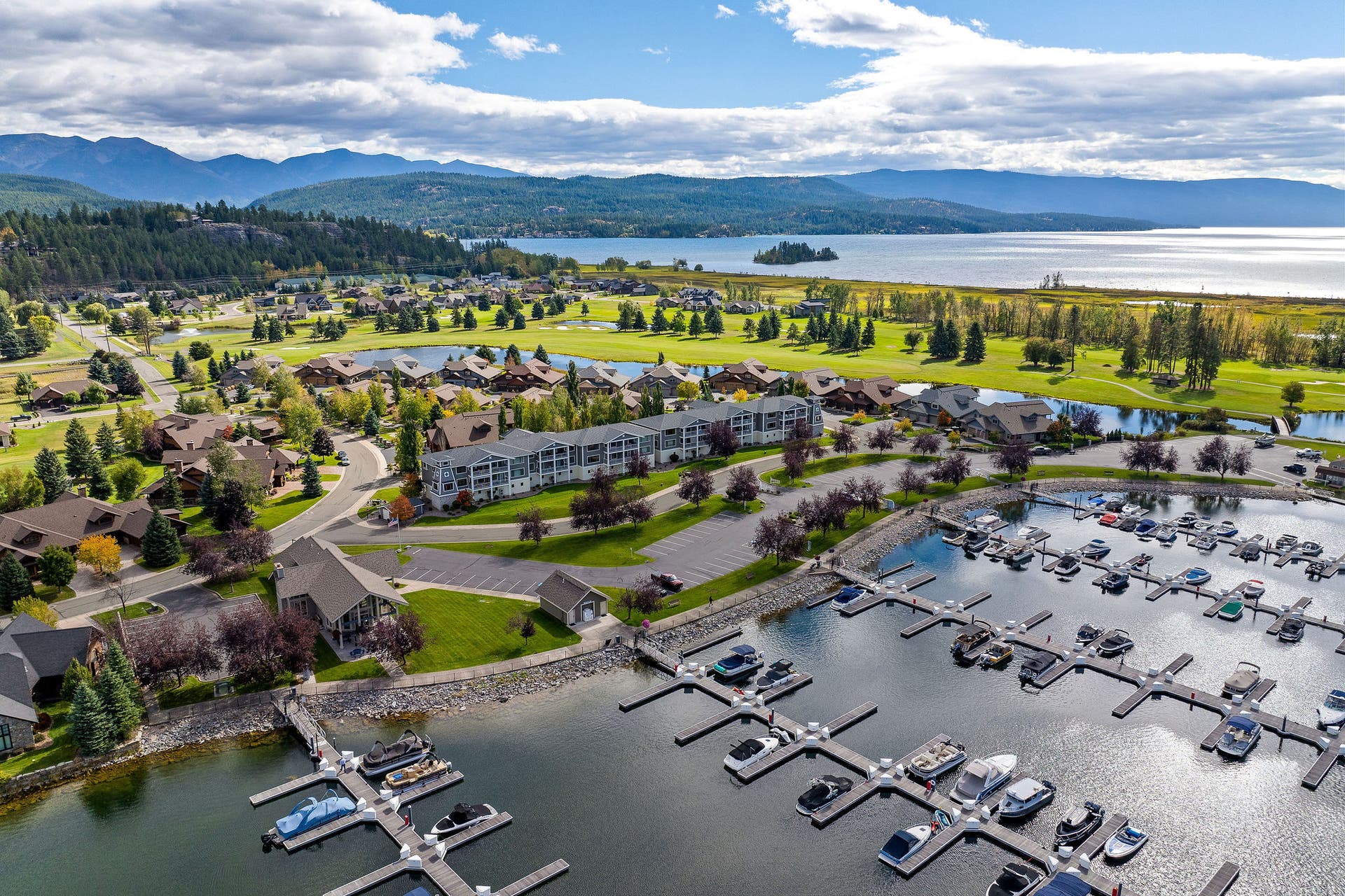 D-5 Eagle Bend Yacht Harbor, Bigfork, MT 59911 Eagle Bend Yacht Harbor looking out to Flathead Lake
