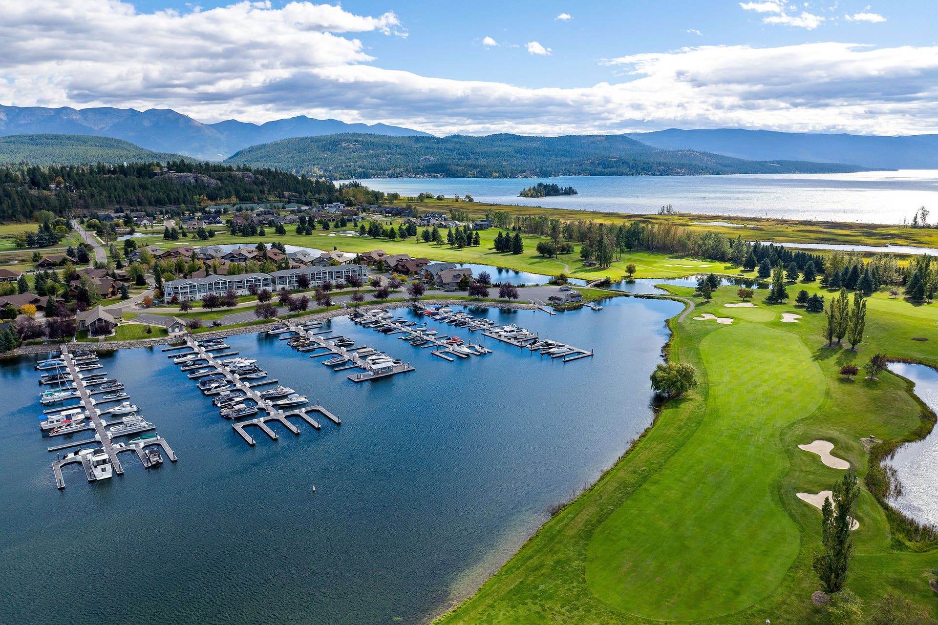 D-5 Eagle Bend Yacht Harbor, Bigfork, MT 59911 Eagle Bend Yacht Harbor looking out to Flathead Lake