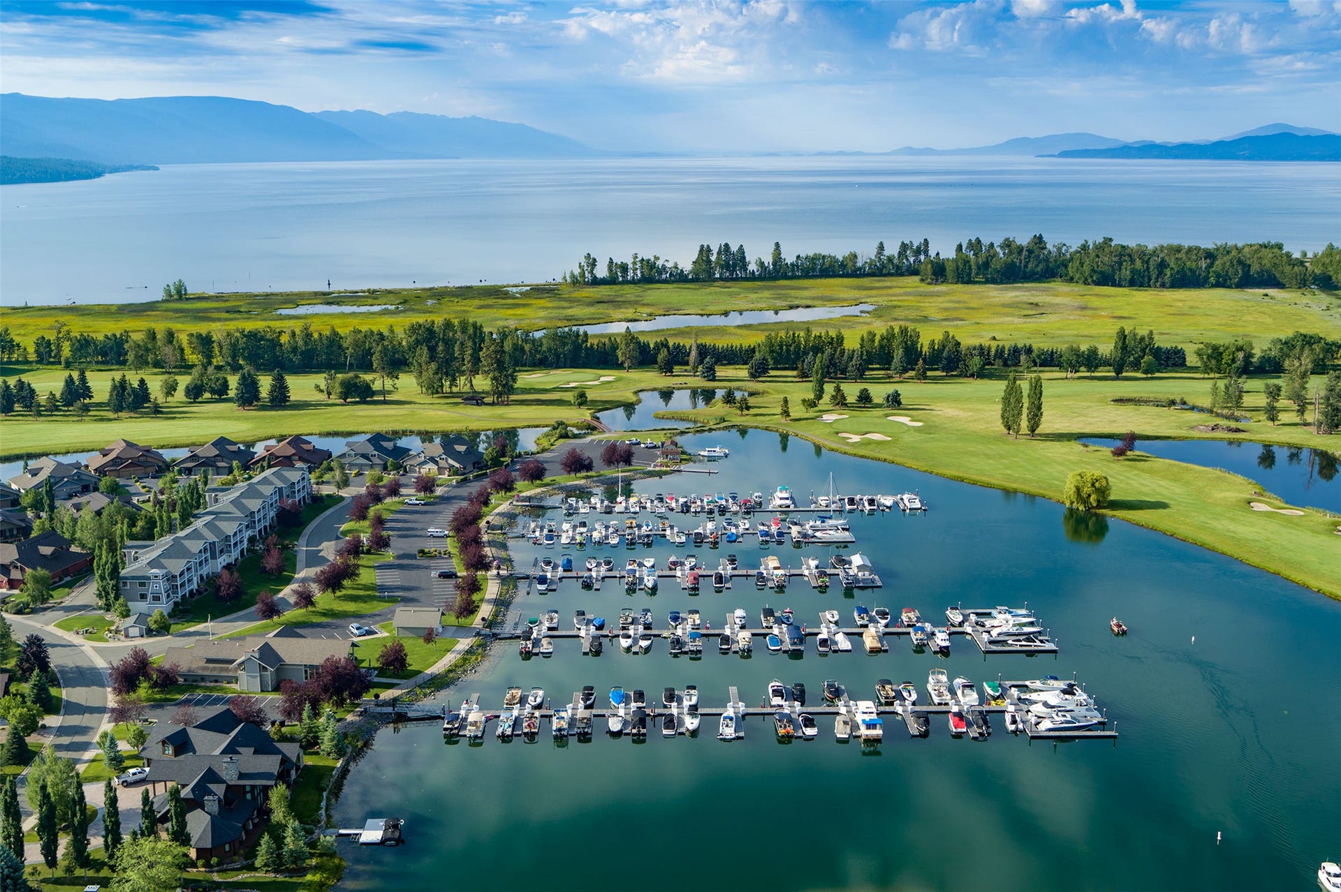 D-5 Eagle Bend Yacht Harbor, Bigfork, MT 59911 Eagle Bend Yacht Harbor looking out to Flathead Lake
