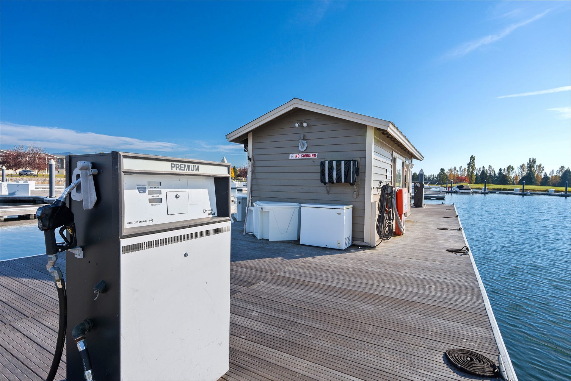 D-5 Eagle Bend Yacht Harbor, Bigfork, MT 59911 Pump station located at the private harbor
