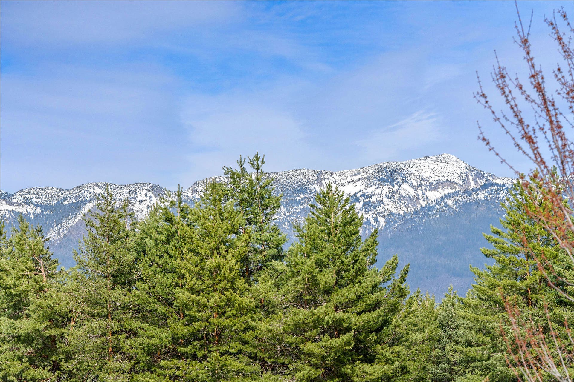 310 Rocky Woods Lane, Bigfork, MT 59911 View of Swan Range from deck