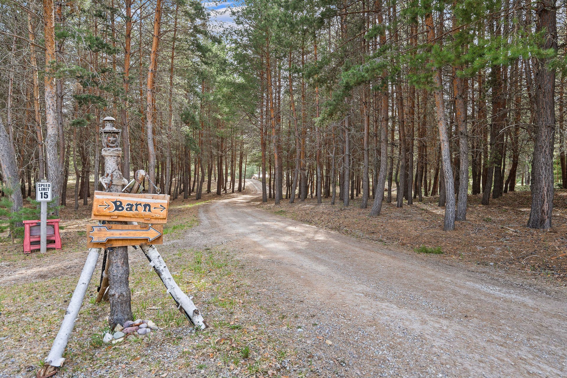310 Rocky Woods Lane, Bigfork, MT 59911 Gravel road through property