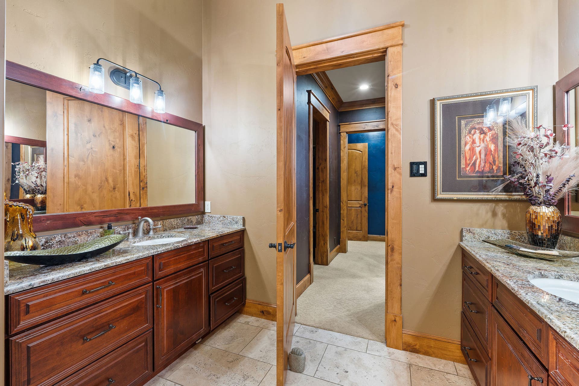 310 Rocky Woods Lane, Bigfork, MT 59911 Access to laundry room and office from Primary Suite