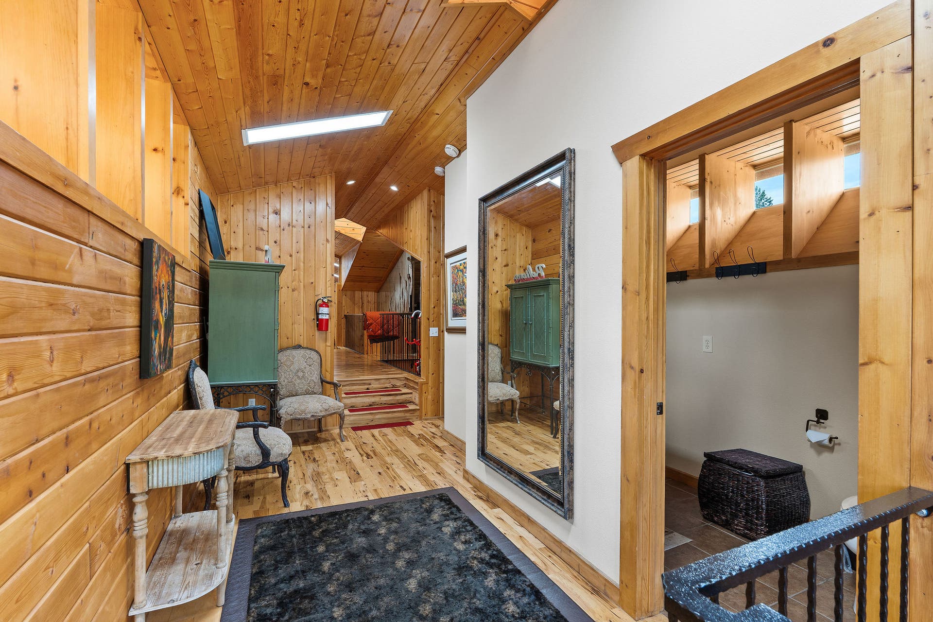 310 Rocky Woods Lane, Bigfork, MT 59911 Top of stairs on 2nd level, bathroom to the right