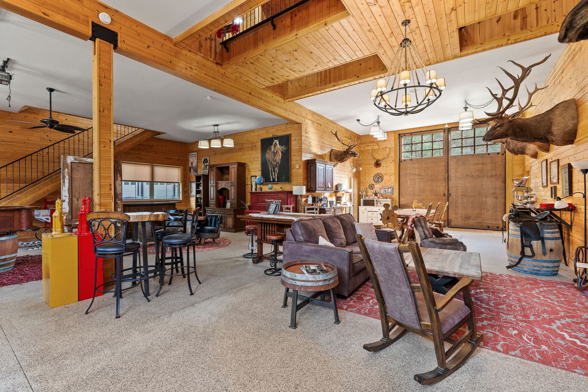 310 Rocky Woods Lane, Bigfork, MT 59911 Chandelier, T&G walls/ceiling