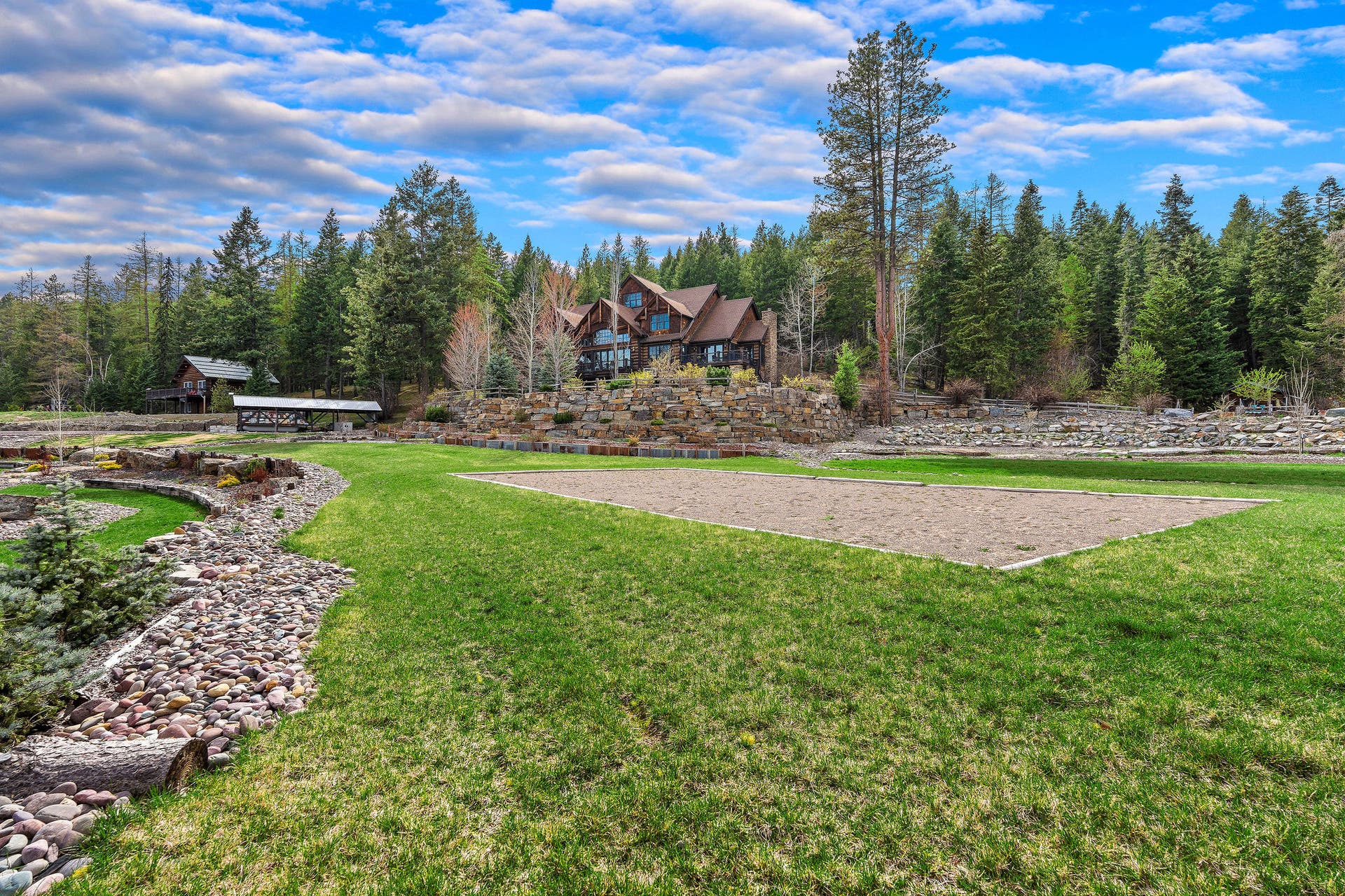 310 Rocky Woods Lane, Bigfork, MT 59911 Beach volleyball court