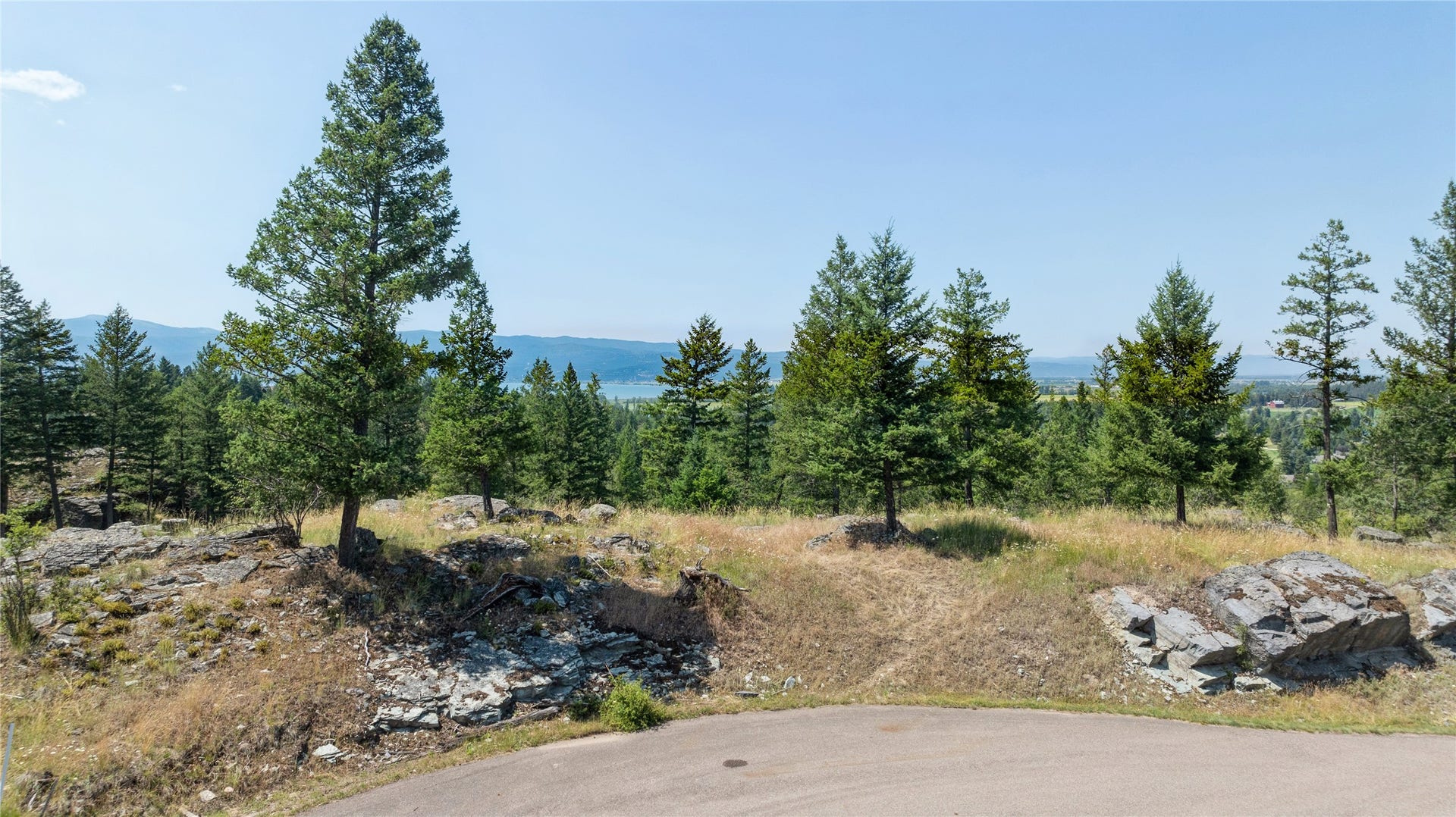 44 Rock Ridge Way, Bigfork, MT 59911 Potential driveway off the cul-de-sac