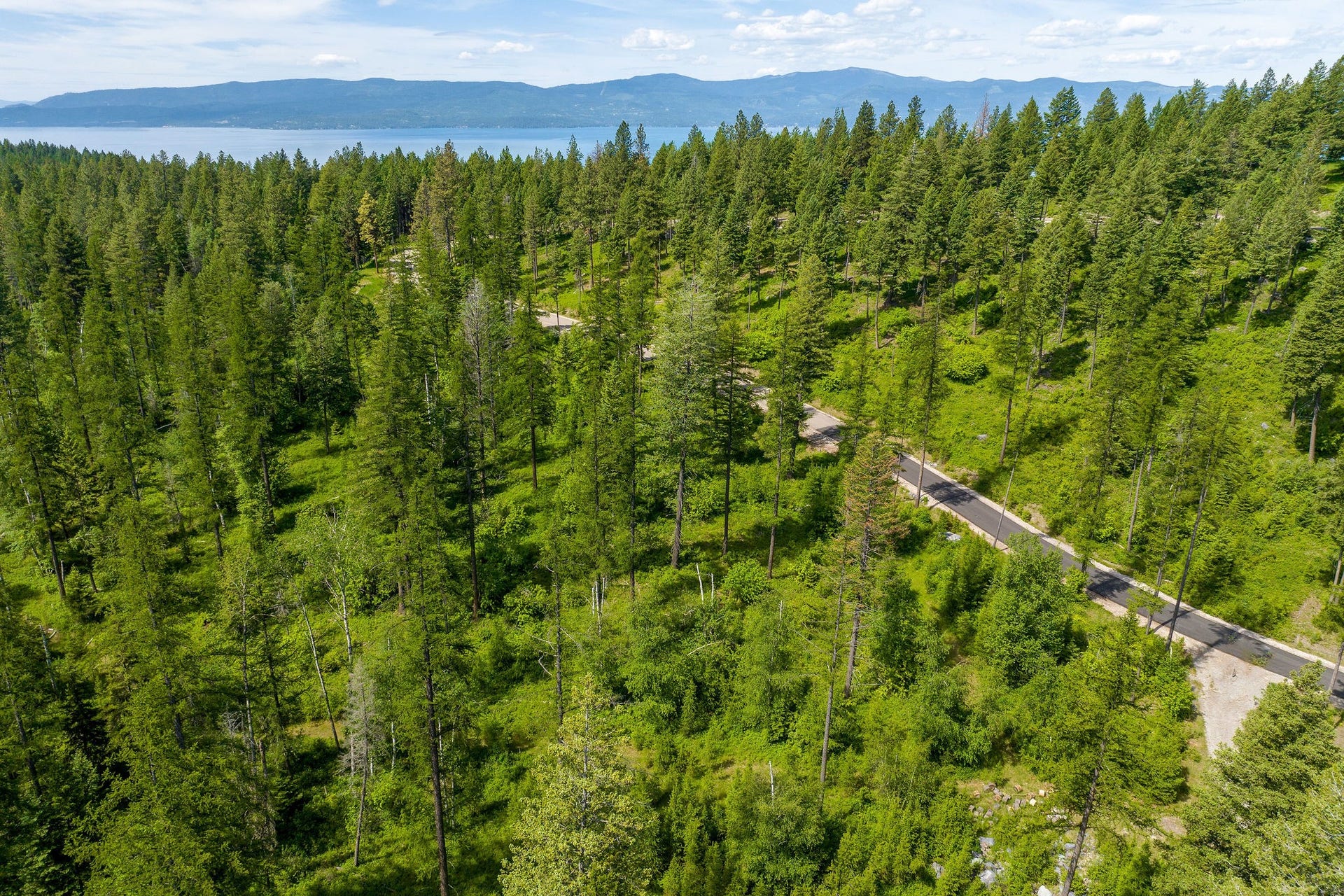 477 Chief Cliff Trail, Bigfork, MT 59911 477 Chief Cliff Trail - Aerial Looking West