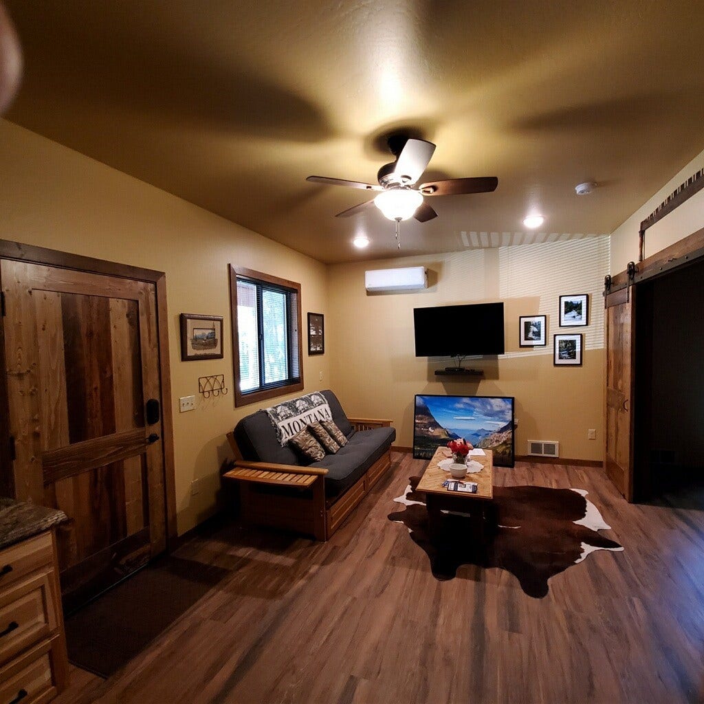 940 McCaffery Road, Bigfork, MT 59911 Guest Cabin Interior