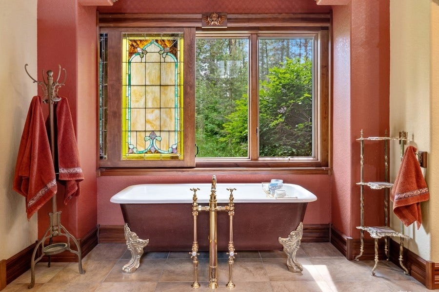 940 McCaffery Road, Bigfork, MT 59911 Sliding Stained Glass Window Panel