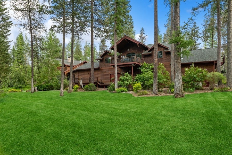 940 McCaffery Road, Bigfork, MT 59911 Back of Home